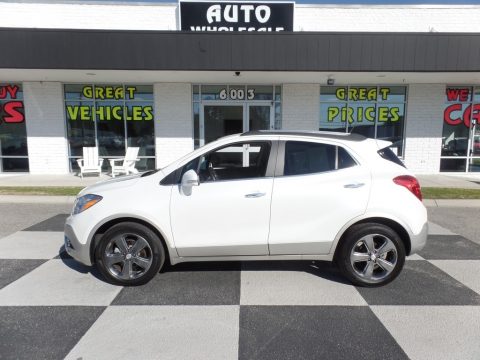 White Pearl Tricoat Buick Encore Leather.  Click to enlarge.