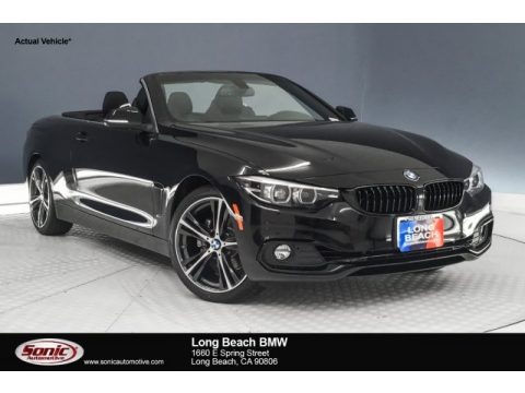 Jet Black BMW 4 Series 430i Convertible.  Click to enlarge.