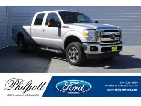 Sterling Grey Metallic Ford F250 Super Duty Lariat Crew Cab 4x4.  Click to enlarge.