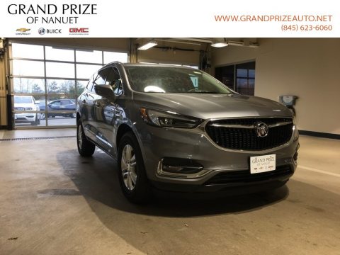 Satin Steel Metallic Buick Enclave Essence AWD.  Click to enlarge.