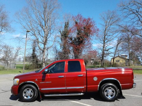 Inferno Red Crystal Pearl Dodge Ram 2500 Laramie Quad Cab.  Click to enlarge.