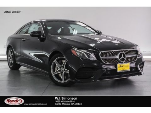 Black Mercedes-Benz E 400 Coupe.  Click to enlarge.