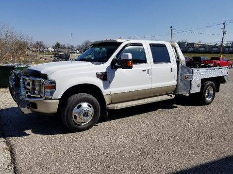 Oxford White Ford F350 Super Duty King Ranch Crew Cab 4x4 Dually.  Click to enlarge.