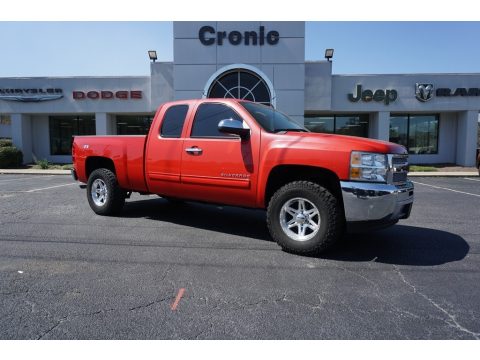Victory Red Chevrolet Silverado 1500 LT Extended Cab.  Click to enlarge.