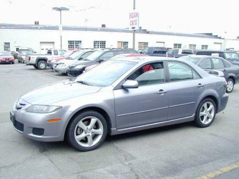 Tungsten Gray Metallic Mazda MAZDA6 i Sport Sedan.  Click to enlarge.