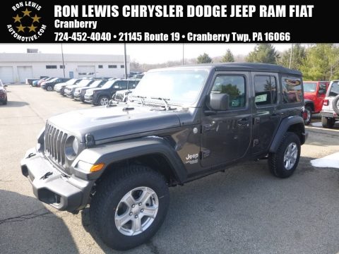 Granite Crystal Metallic Jeep Wrangler Unlimited Sport 4x4.  Click to enlarge.