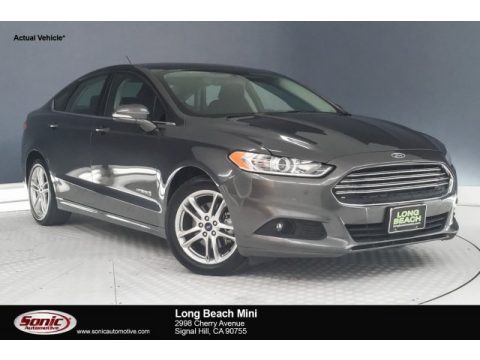 Magnetic Metallic Ford Fusion Hybrid SE.  Click to enlarge.