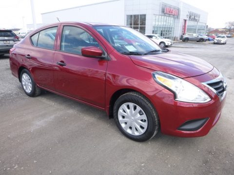 Cayenne Red Metallic Nissan Versa S Plus.  Click to enlarge.