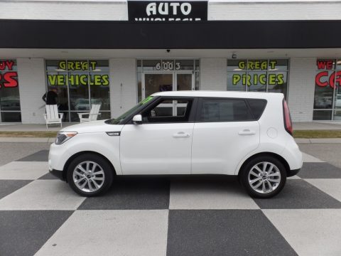 Clear White Kia Soul +.  Click to enlarge.