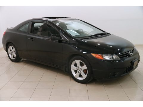Nighthawk Black Pearl Honda Civic EX Coupe.  Click to enlarge.
