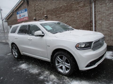 Vice White Tri-Coat Pearl Dodge Durango R/T AWD.  Click to enlarge.
