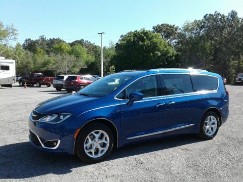 Ocean Blue Metallic Chrysler Pacifica Touring L.  Click to enlarge.