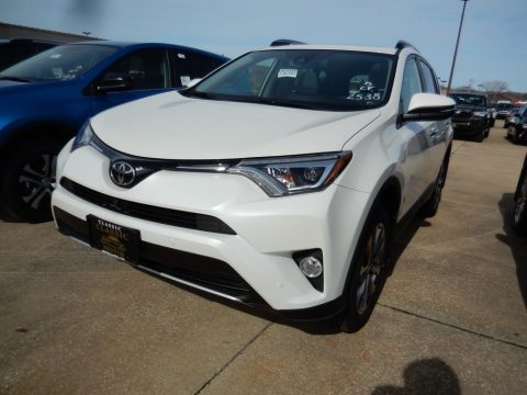 Blizzard White Pearl Toyota RAV4 Limited AWD.  Click to enlarge.