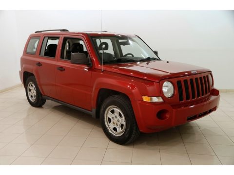 Red Crystal Pearl Jeep Patriot Sport 4x4.  Click to enlarge.