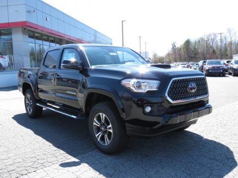 Midnight Black Metallic Toyota Tacoma TRD Sport Double Cab.  Click to enlarge.