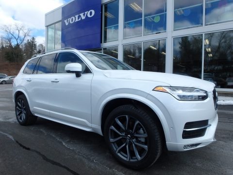 Crystal White Pearl Metallic Volvo XC90 T6 AWD Momentum.  Click to enlarge.