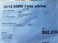 Info Tag of 2018 BMW 7 Series 740e iPerformance xDrive Sedan #16