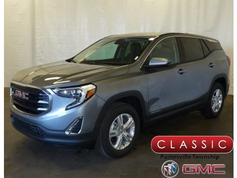 Satin Steel Metallic GMC Terrain SLE AWD.  Click to enlarge.