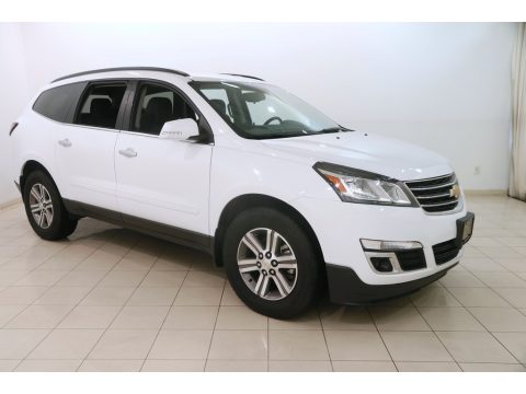 Summit White Chevrolet Traverse LT AWD.  Click to enlarge.