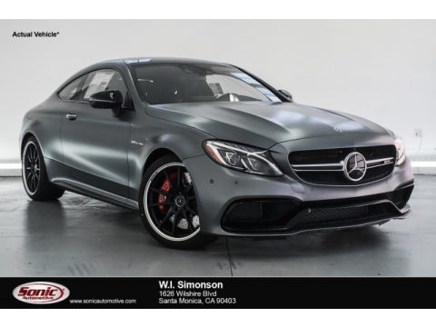 designo Selenite Grey (Matte) Mercedes-Benz C 63 S AMG Coupe.  Click to enlarge.