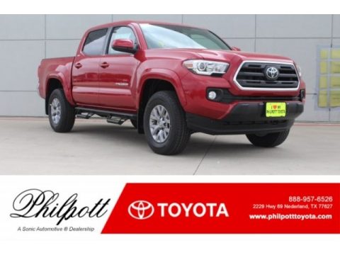 Barcelona Red Metallic Toyota Tacoma SR5 Double Cab.  Click to enlarge.