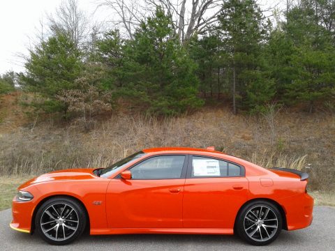 Go Mango Dodge Charger R/T Scat Pack.  Click to enlarge.