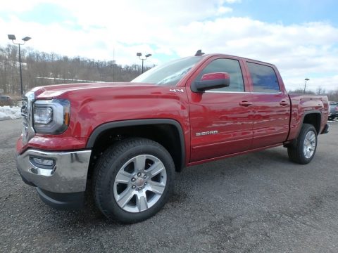 Cardinal Red GMC Sierra 1500 SLE Crew Cab 4WD.  Click to enlarge.