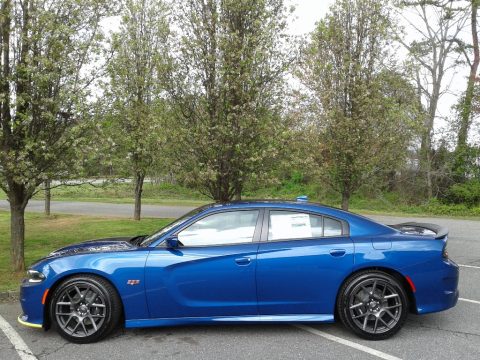 IndiGo Blue Dodge Charger R/T Scat Pack.  Click to enlarge.