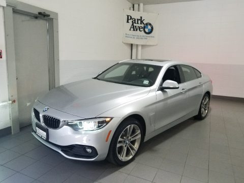 Glacier Silver Metallic BMW 4 Series 430i xDrive Gran Coupe.  Click to enlarge.