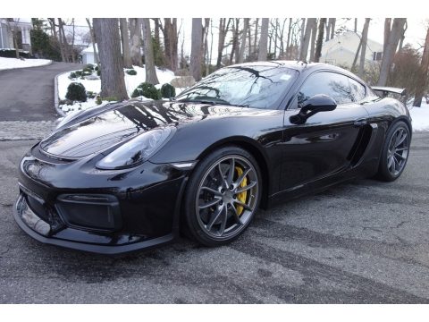 Jet Black Metallic Porsche Cayman GT4.  Click to enlarge.
