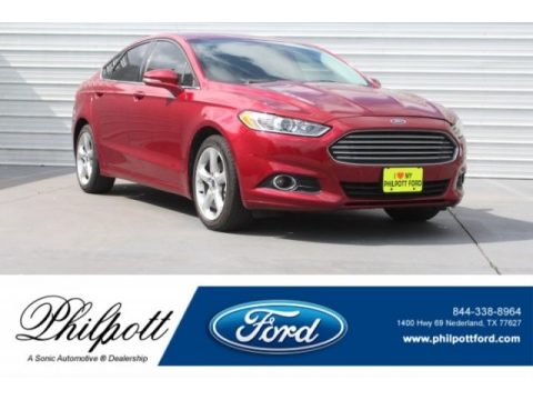 Ruby Red Metallic Ford Fusion SE.  Click to enlarge.