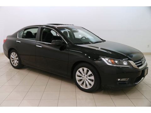 Crystal Black Pearl Honda Accord EX Sedan.  Click to enlarge.