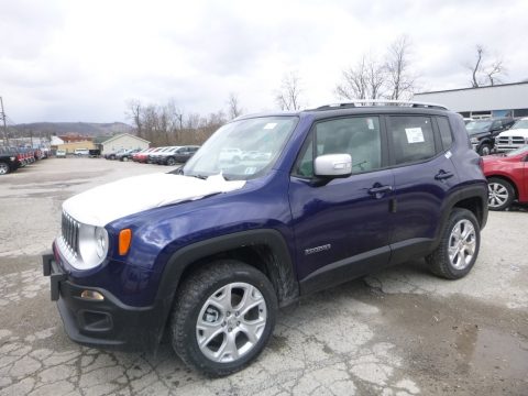 Jetset Blue Jeep Renegade Limited 4x4.  Click to enlarge.