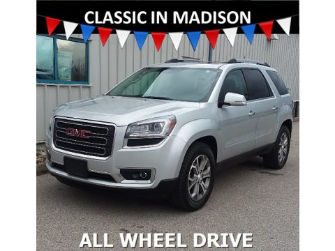 Champagne Silver Metallic GMC Acadia SLT AWD.  Click to enlarge.