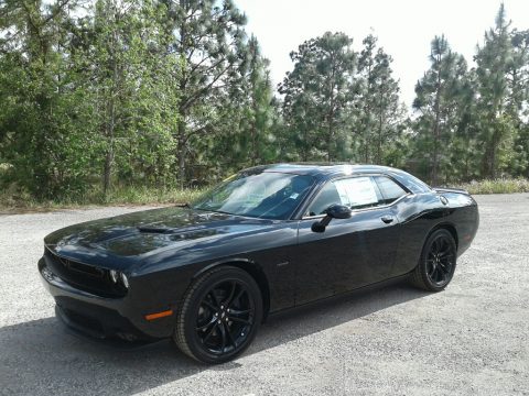 Pitch Black Dodge Challenger R/T.  Click to enlarge.
