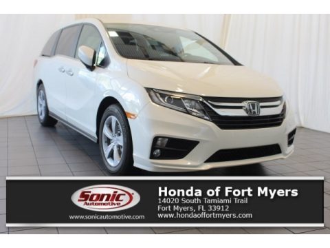 White Diamond Pearl Honda Odyssey EX.  Click to enlarge.