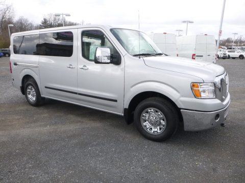 Brilliant Silver Nissan NV SL Passenger.  Click to enlarge.