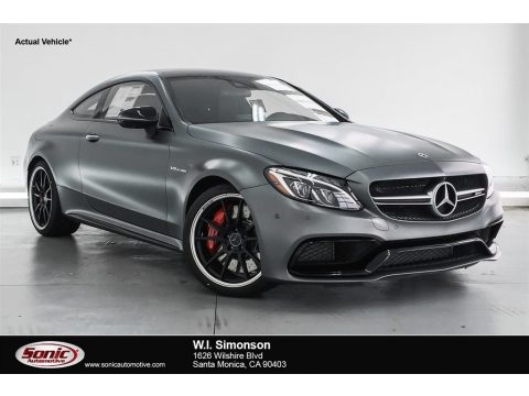 designo Selenite Grey (Matte) Mercedes-Benz C 63 S AMG Coupe.  Click to enlarge.