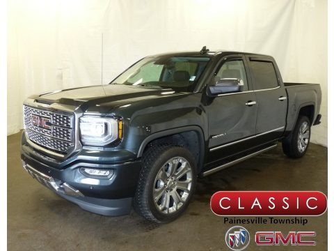 Dark Slate Metallic GMC Sierra 1500 Denali Crew Cab 4WD.  Click to enlarge.