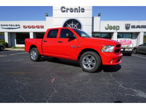 Flame Red Ram 1500 Tradesman Crew Cab.  Click to enlarge.