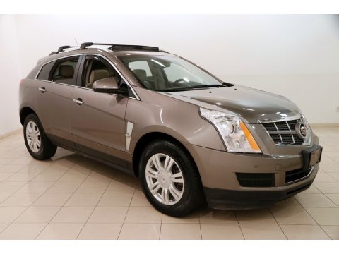 Mocha Steel Metallic Cadillac SRX Luxury AWD.  Click to enlarge.
