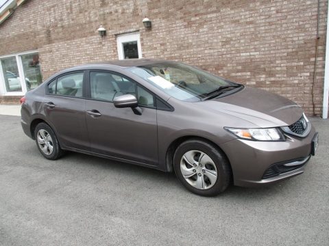 Urban Titanium Metallic Honda Civic LX Sedan.  Click to enlarge.