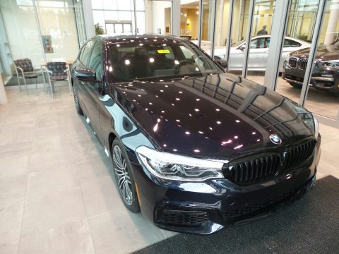 Carbon Black Metallic BMW 5 Series 540i xDrive Sedan.  Click to enlarge.