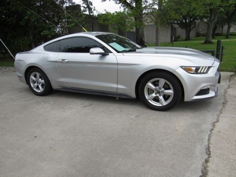 Ingot Silver Metallic Ford Mustang V6 Coupe.  Click to enlarge.