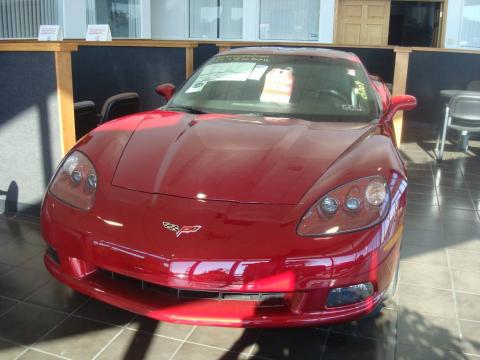 Crystal Red Metallic Chevrolet Corvette Coupe.  Click to enlarge.