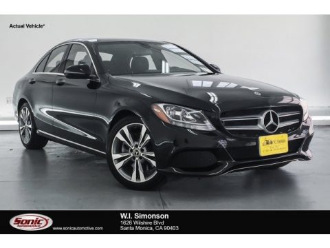 Black Mercedes-Benz C 300 Sedan.  Click to enlarge.