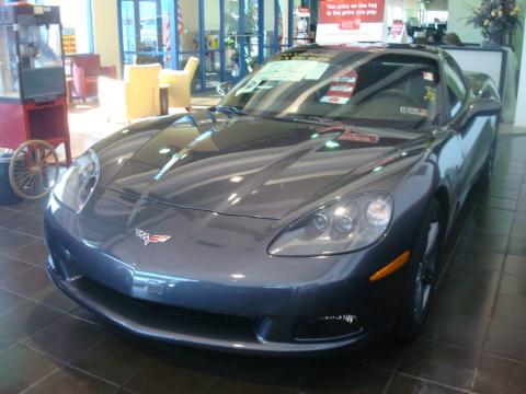 Cyber Gray Metallic Chevrolet Corvette Coupe.  Click to enlarge.