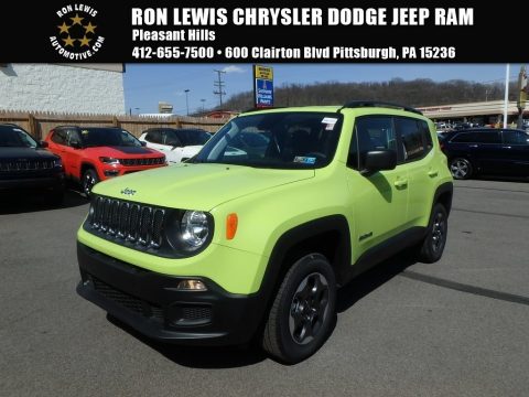 Hypergreen Jeep Renegade Sport 4x4.  Click to enlarge.