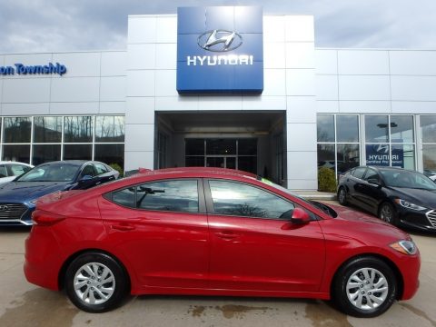 Red Hyundai Elantra SE.  Click to enlarge.