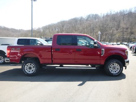 Ruby Red Ford F250 Super Duty XLT Crew Cab 4x4.  Click to enlarge.